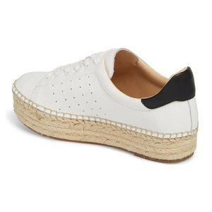 Vince Camuto VC Jinnie Women's Size 9M / 40 EU White Leather Shoe Sneaker &Twine